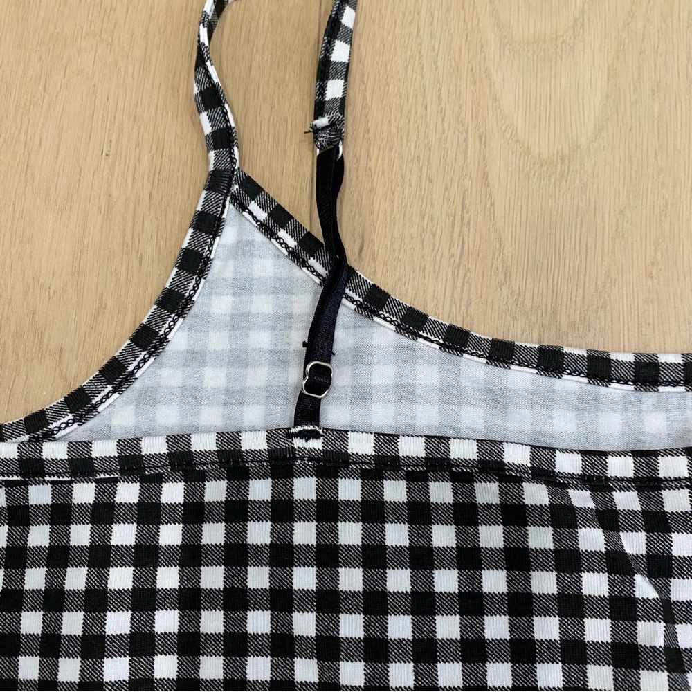 Twik Simons | Black and White Gingham Tank Top 🖤 NWOT - Picture 4 of 5